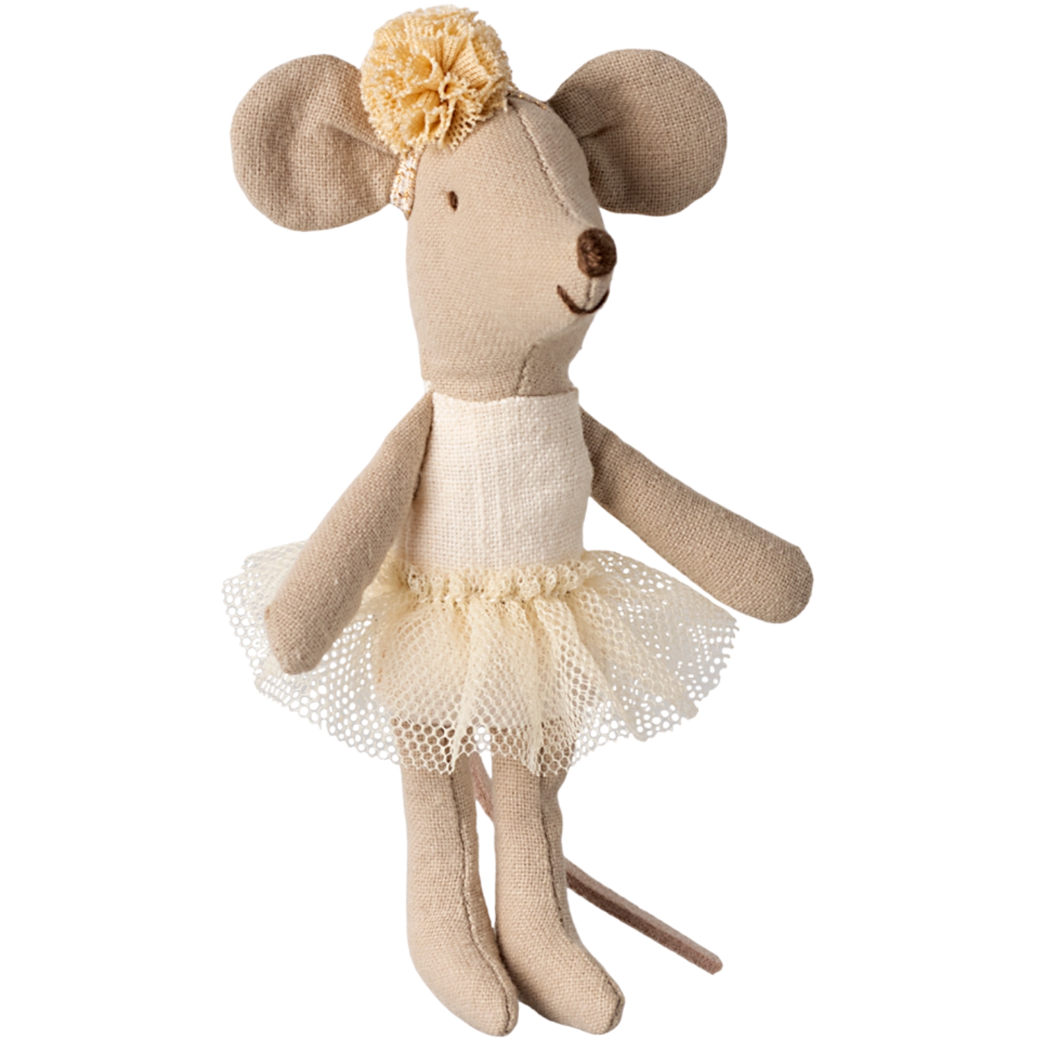 Maileg - Petite sœur Souris ballerine Blanc cassé