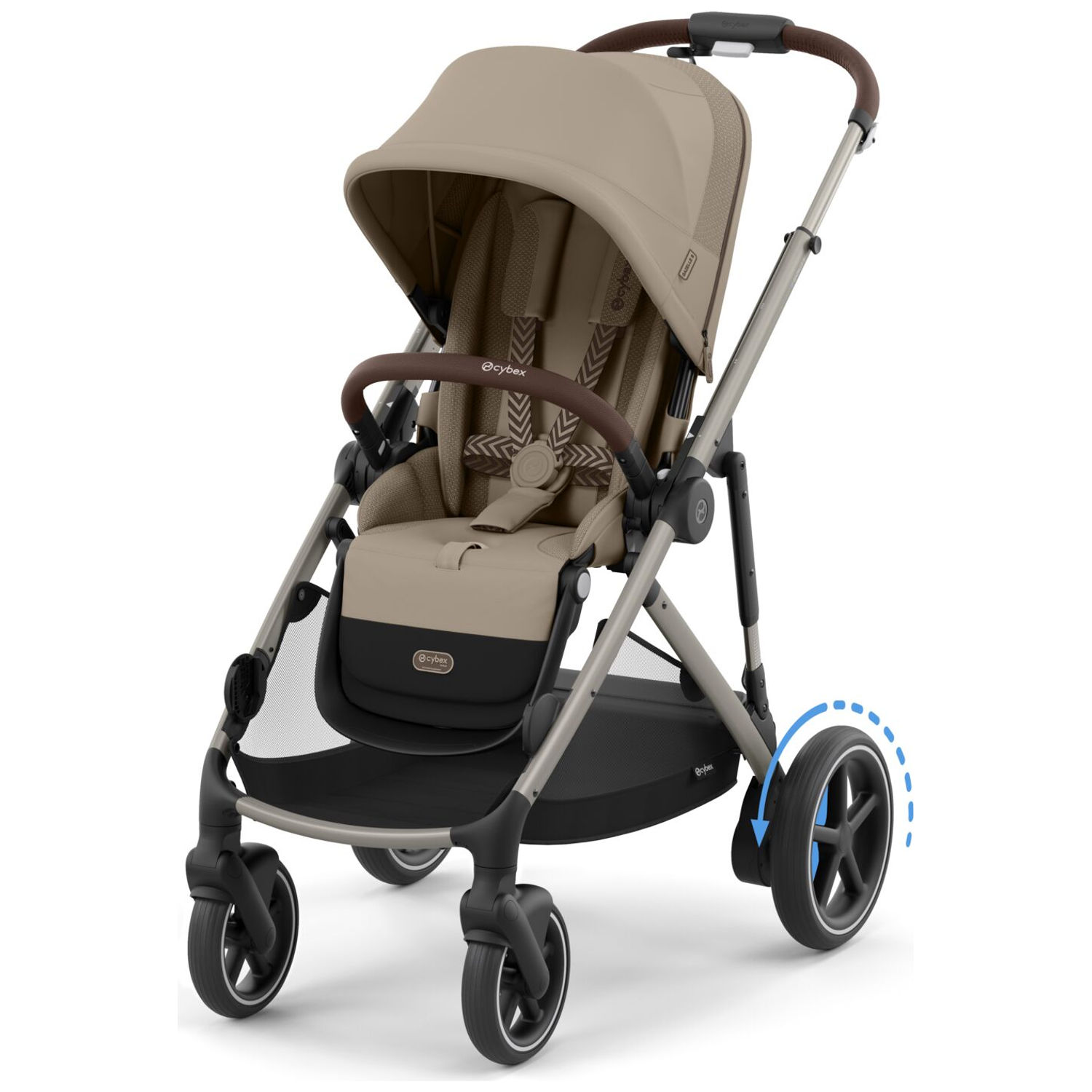 Poussette avec assistance électrique eGazelle S Almond Beige