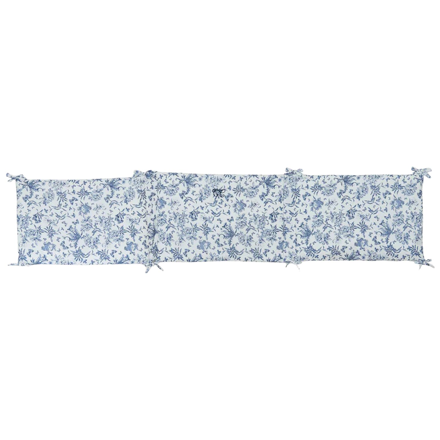 Tour de lit adaptable Toile de Jouy bleu (Tartine et Chocolat) - Image 3