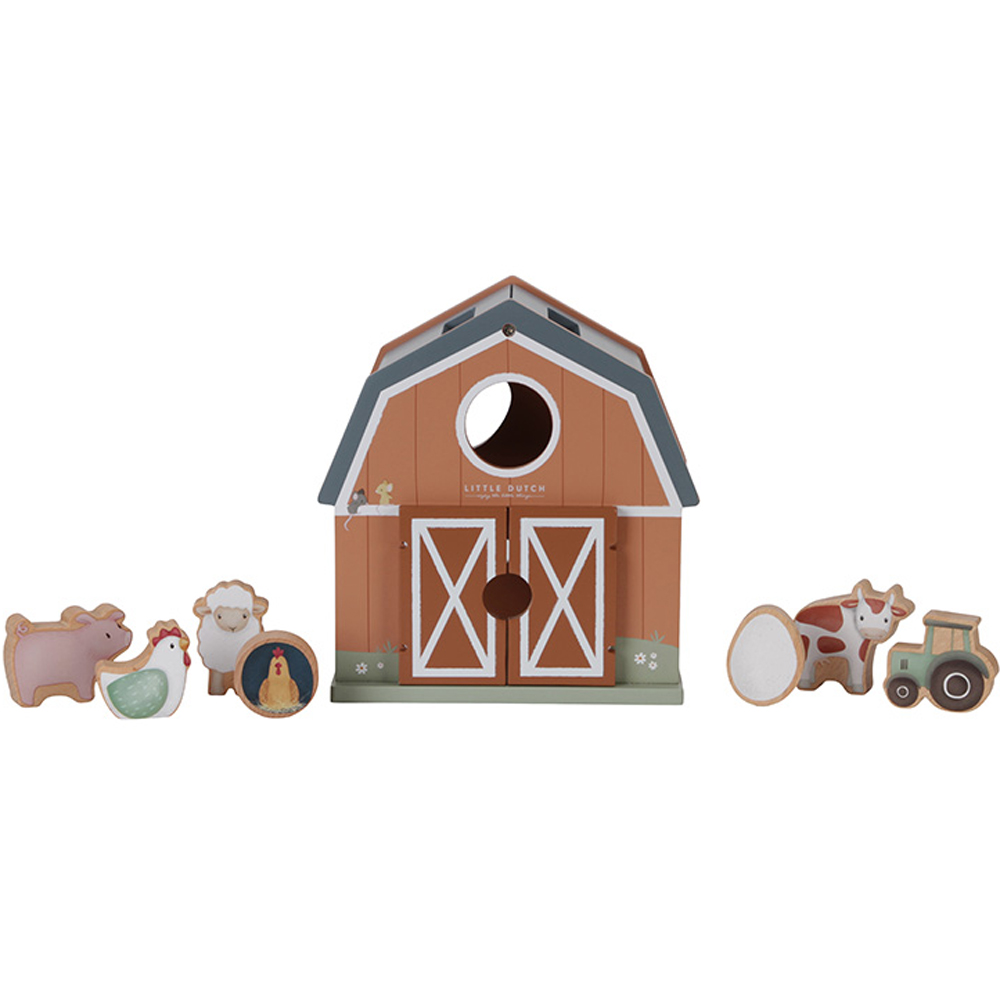 Boîte à formes en bois Little Farm (Little Dutch) - Image 1