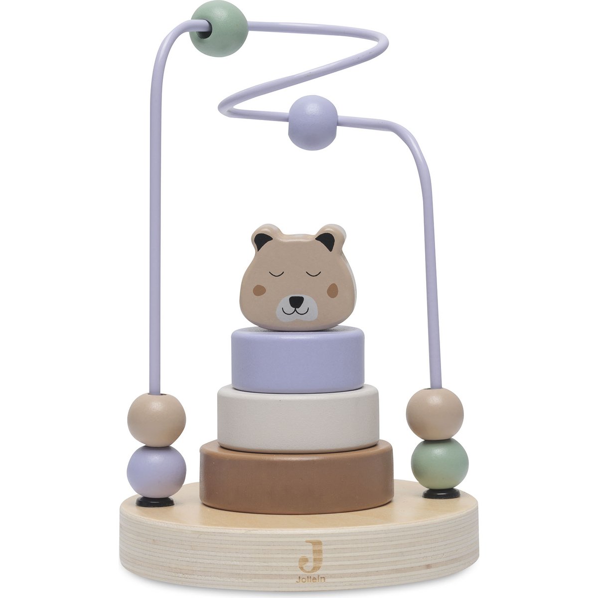 Boulier en bois avec tour à empiler Jungle Jambo Cheetah