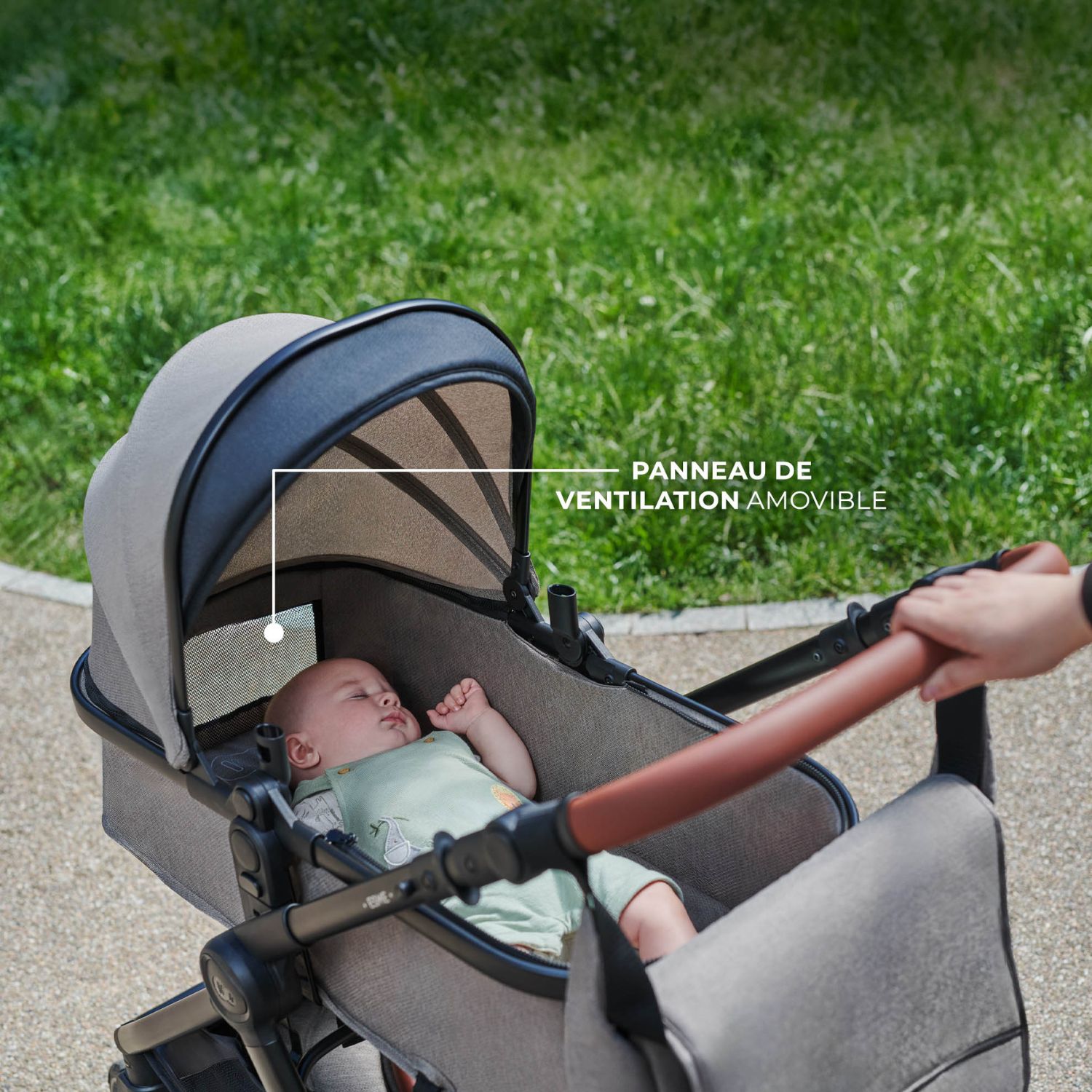 Poussette Esme Pro 3 en 1 Sand Beige (Kinderkraft) - Image 1
