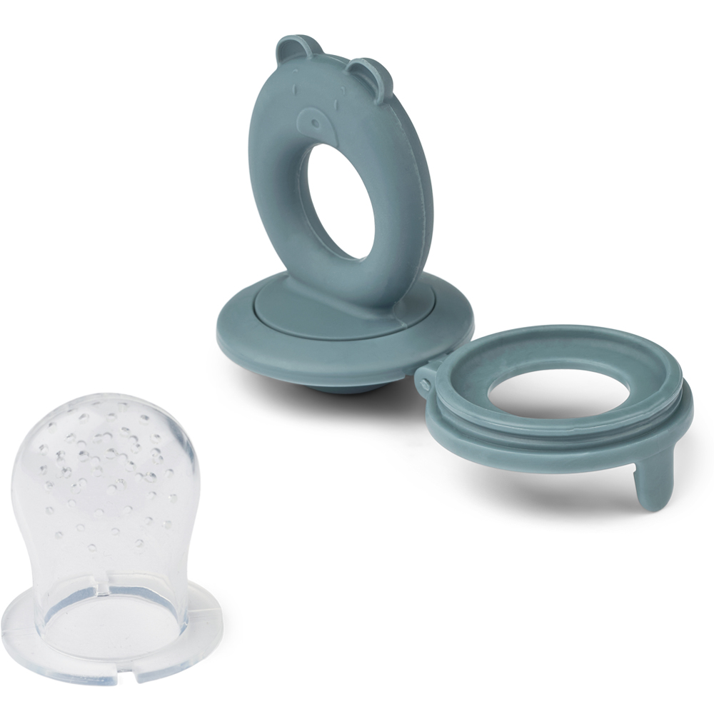 Lot de 2 sucettes grignoteuses Miranda whale blue-dove blue (Liewood) - Image 2