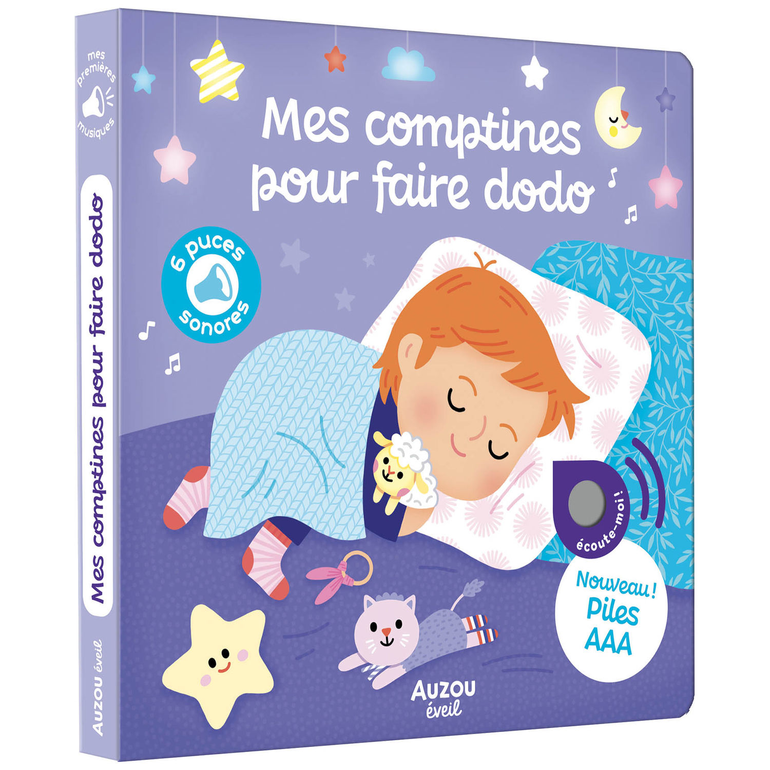 Auzou Editions - Livre sonore Mes premiers sonores Mes comptines pour faire dodo