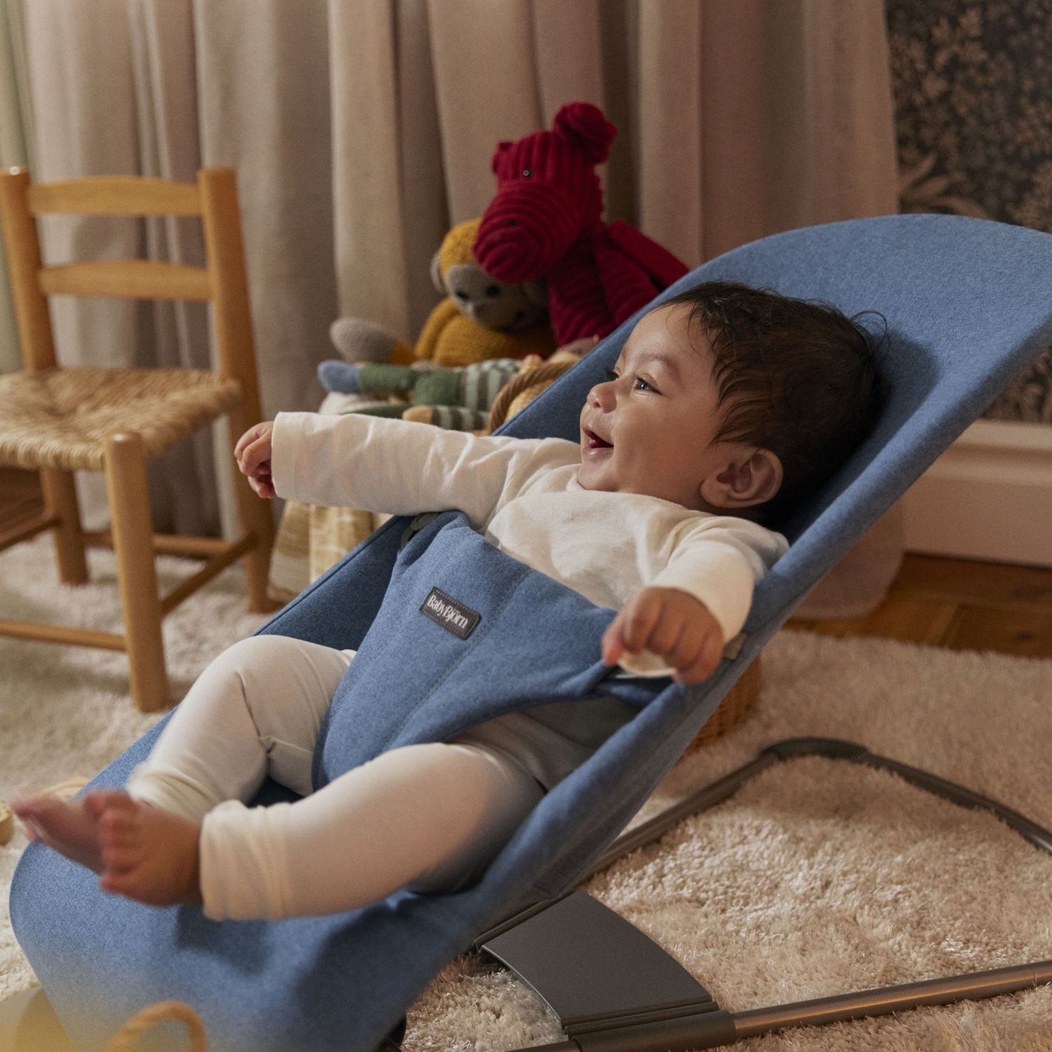 Transat Bliss Mélange Tissé Chiné Bleu (BabyBjörn) - Image 2