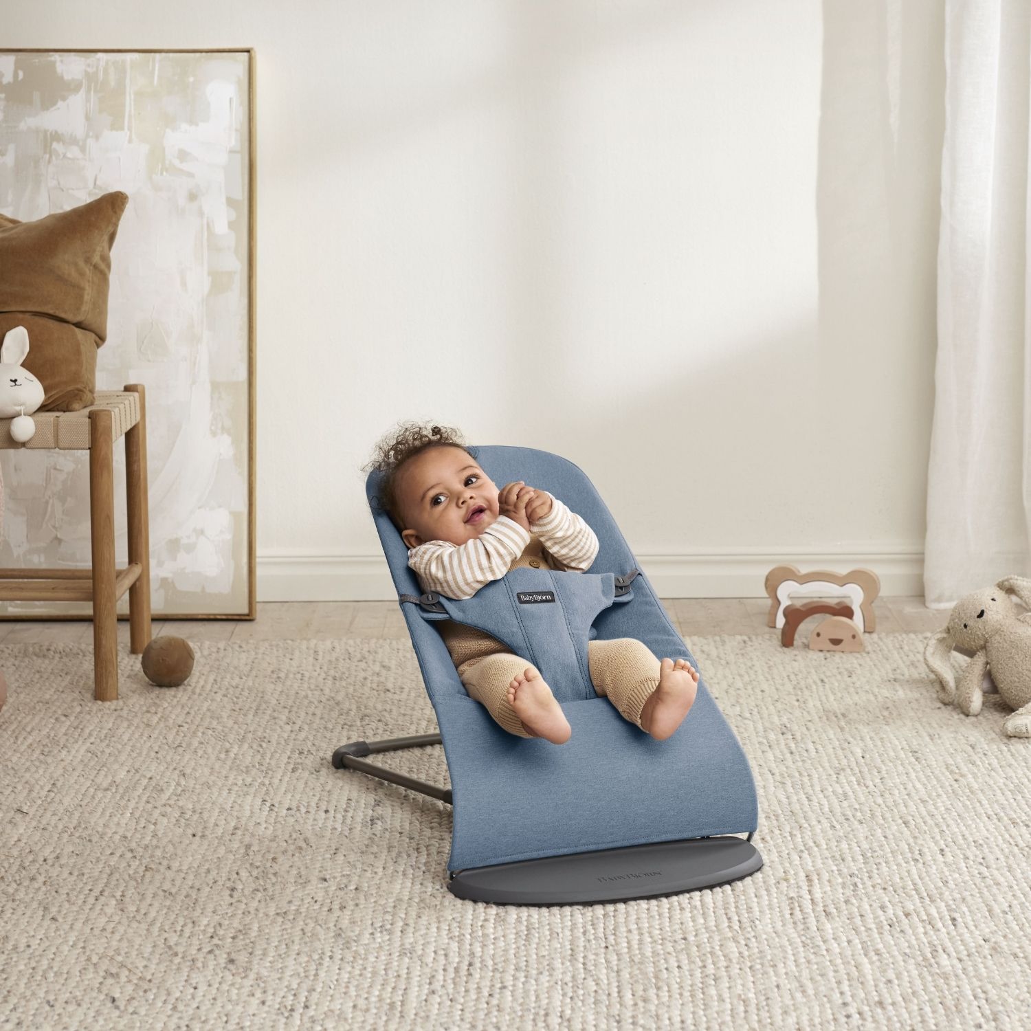 Transat Bliss Mélange Tissé Chiné Bleu (BabyBjörn) - Image 3