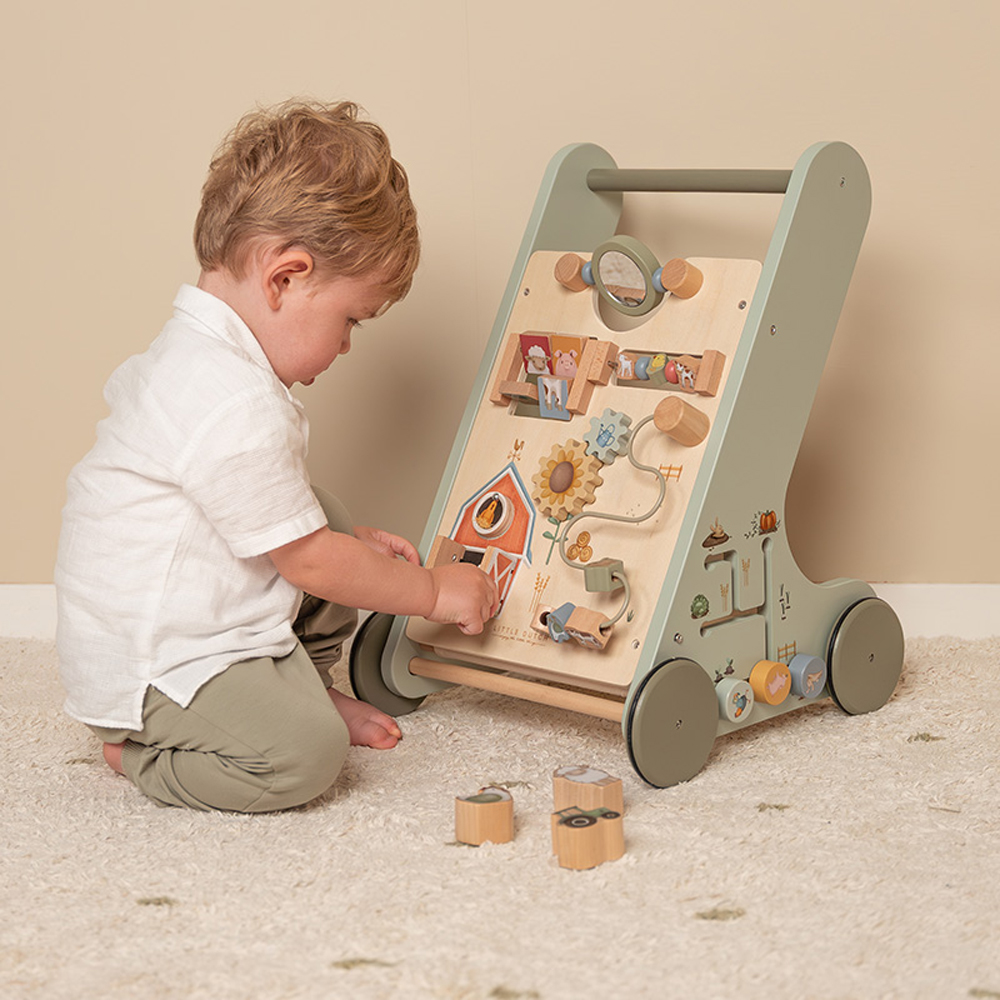 Chariot de marche en bois Little Farm (Little Dutch) - Image 2