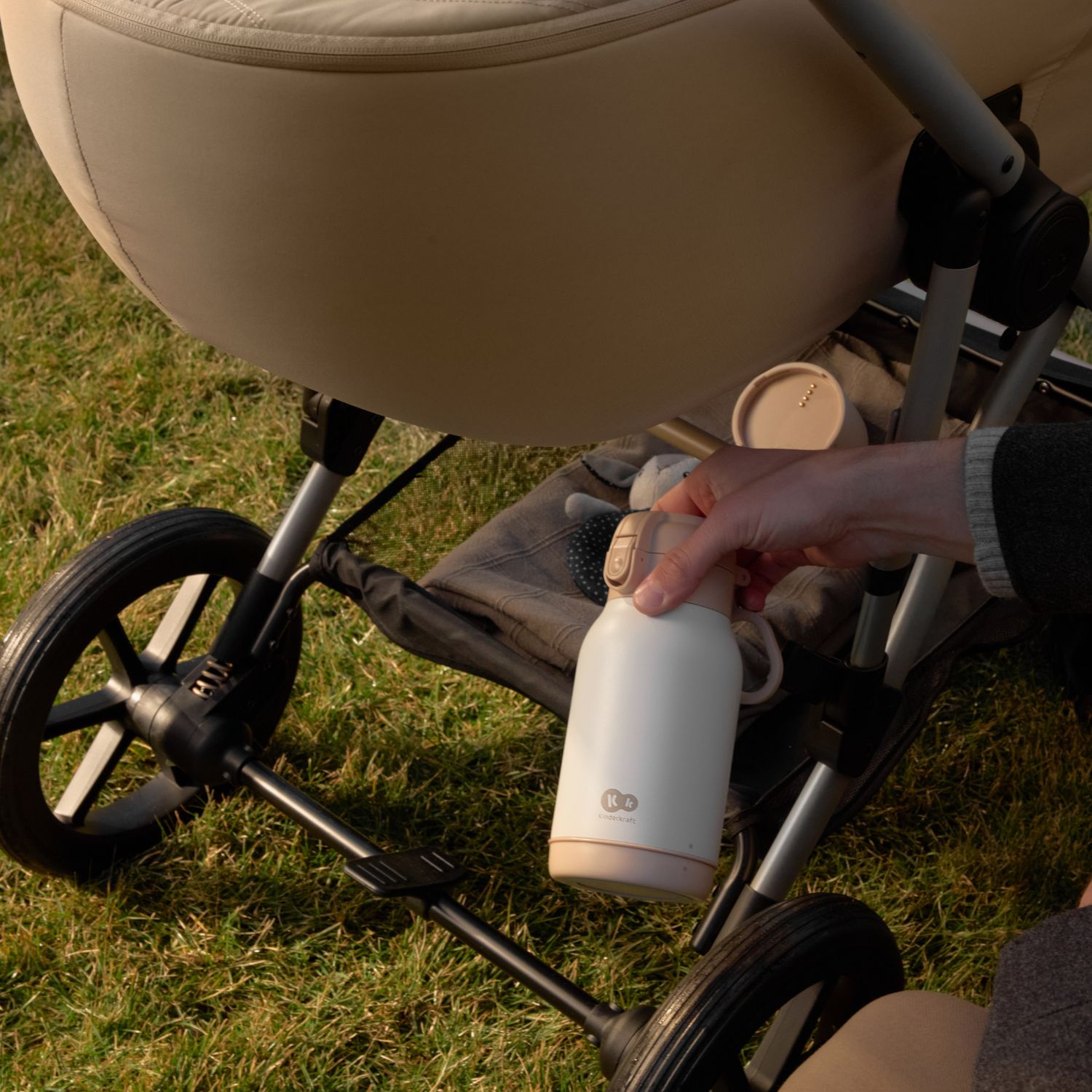 Chauffe-biberon nomade 2 en 1 Gaja Beige (Kinderkraft) - Image 3