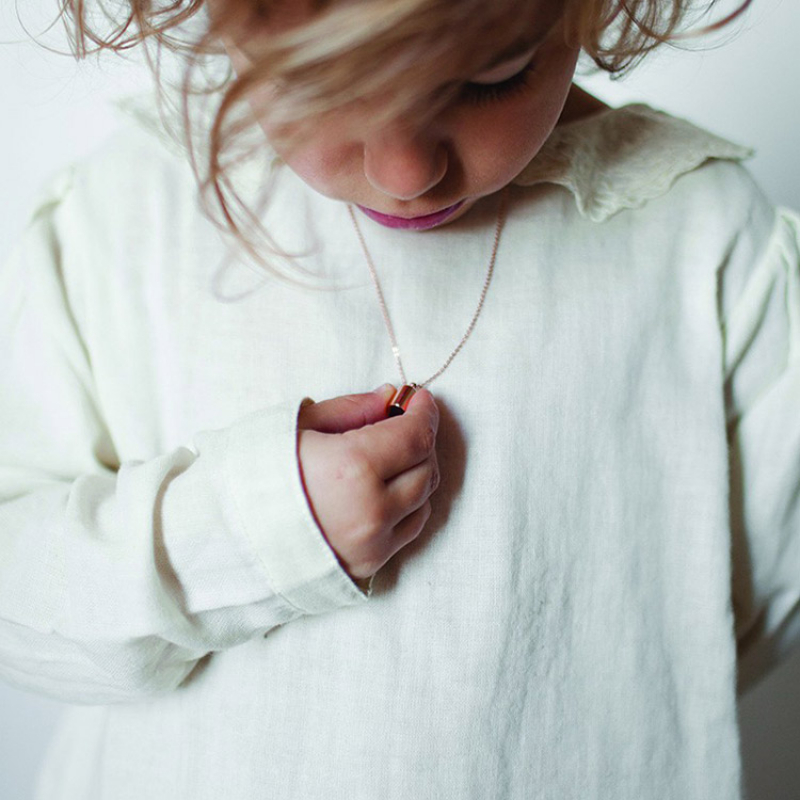 Collier personnalisable plaqué or jaune (Mon Petit Poids) - Image 2