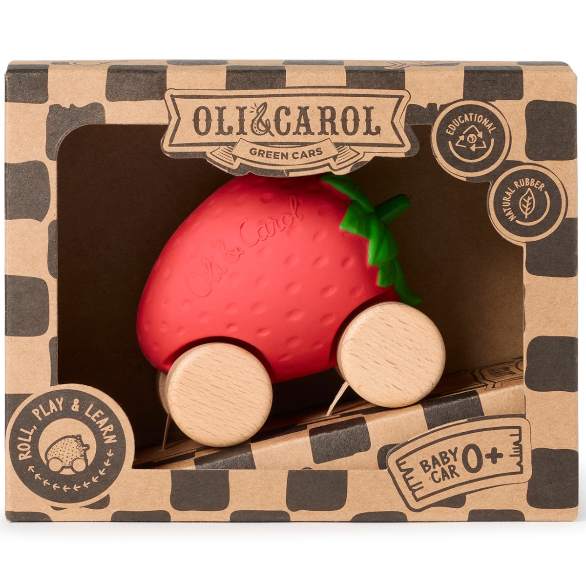 Voiture et jouet de dentition Sweetie la fraise (Oli and Carol) - Image 9