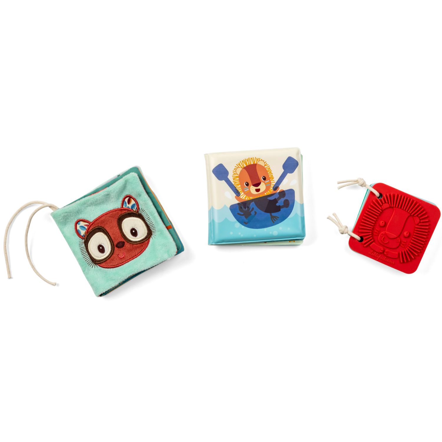 Lilliputiens - Set de naissance 3 livres sensoriels Jungle