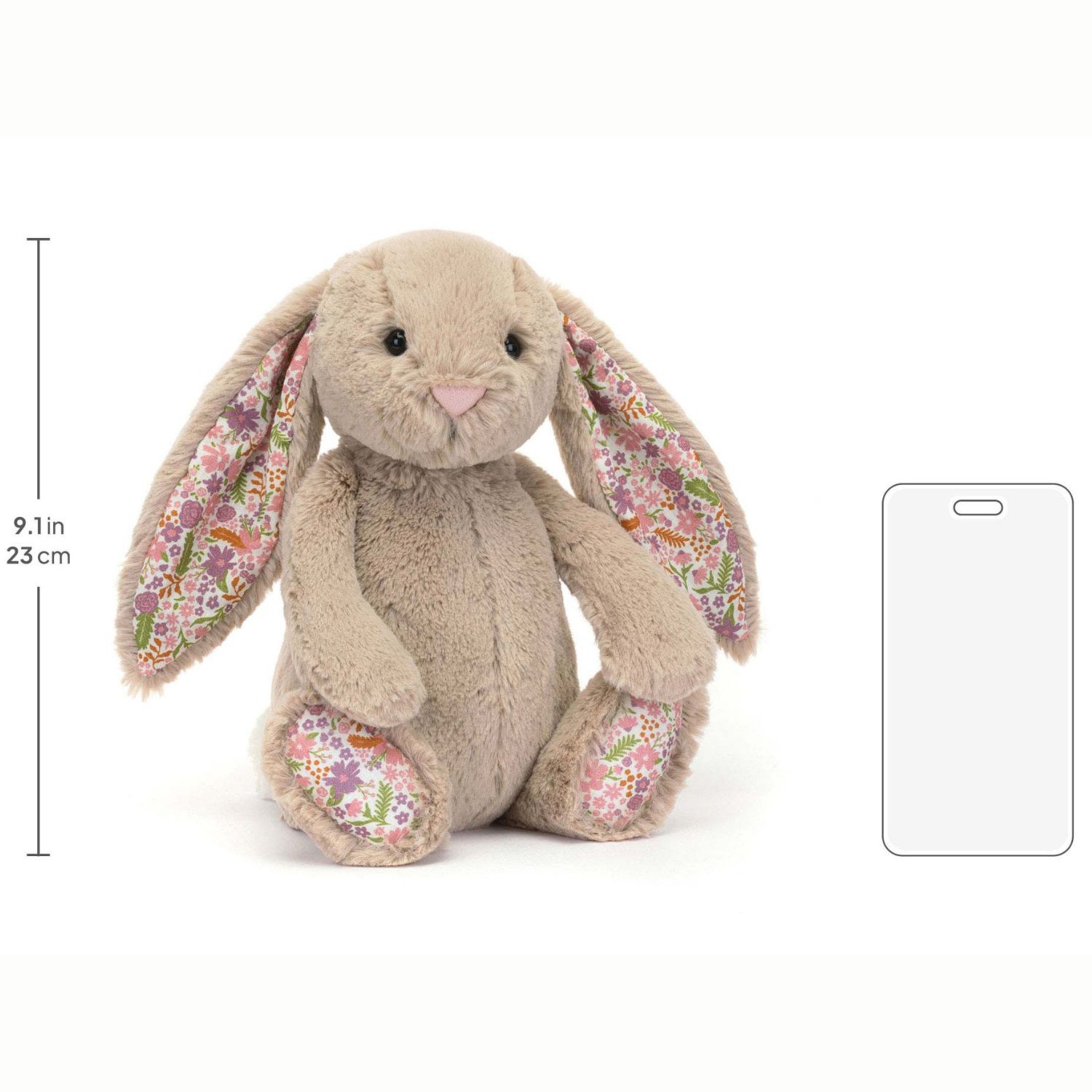 Peluche Bashful Lapin en fleurs Beige (31 cm) (Jellycat) - Image 4