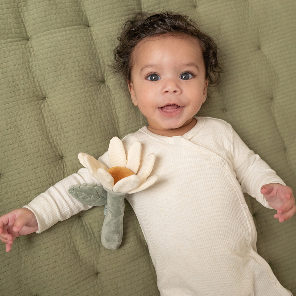 Hochet peluche fleur Little Farm (Little Dutch) - Image 3