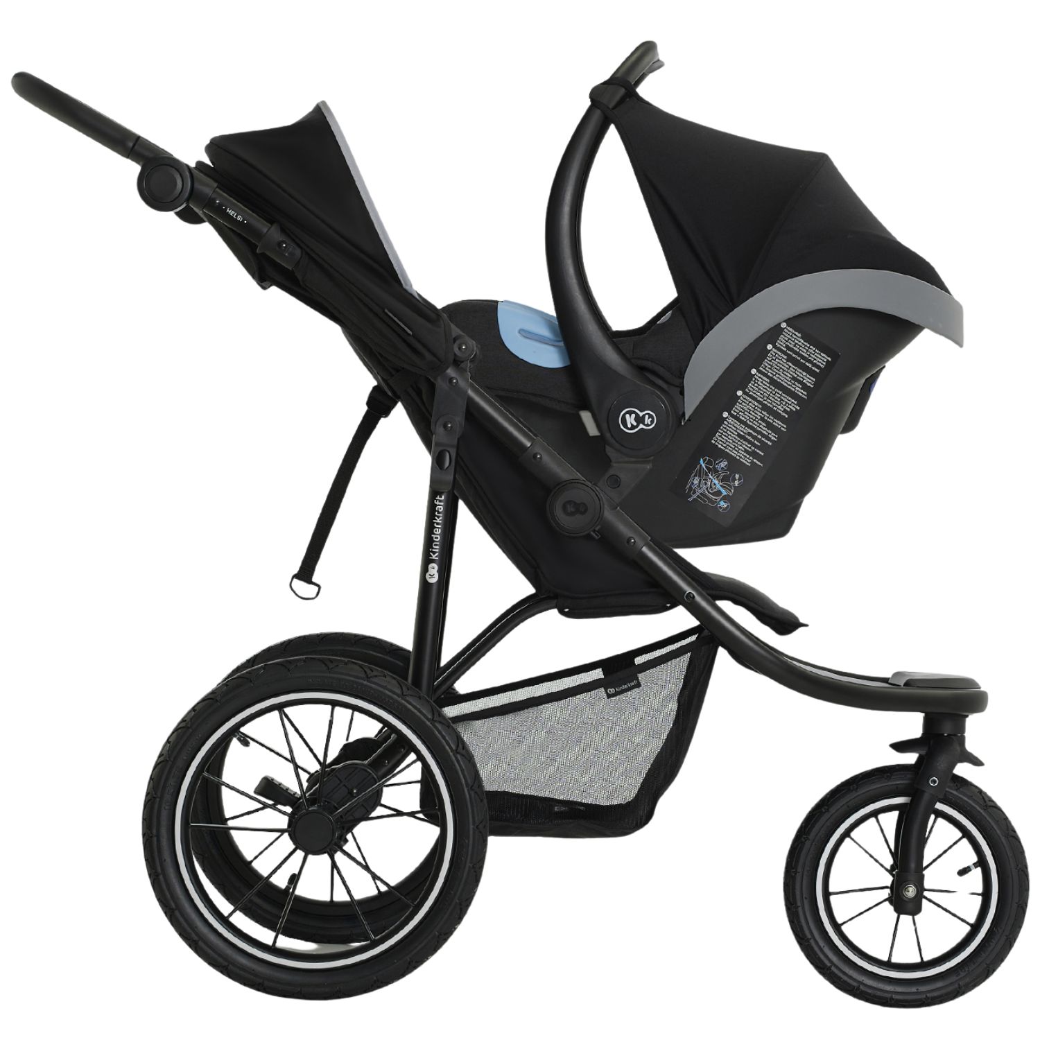 Poussette tout-terrain Helsi 2 Black (Kinderkraft) - Image 7