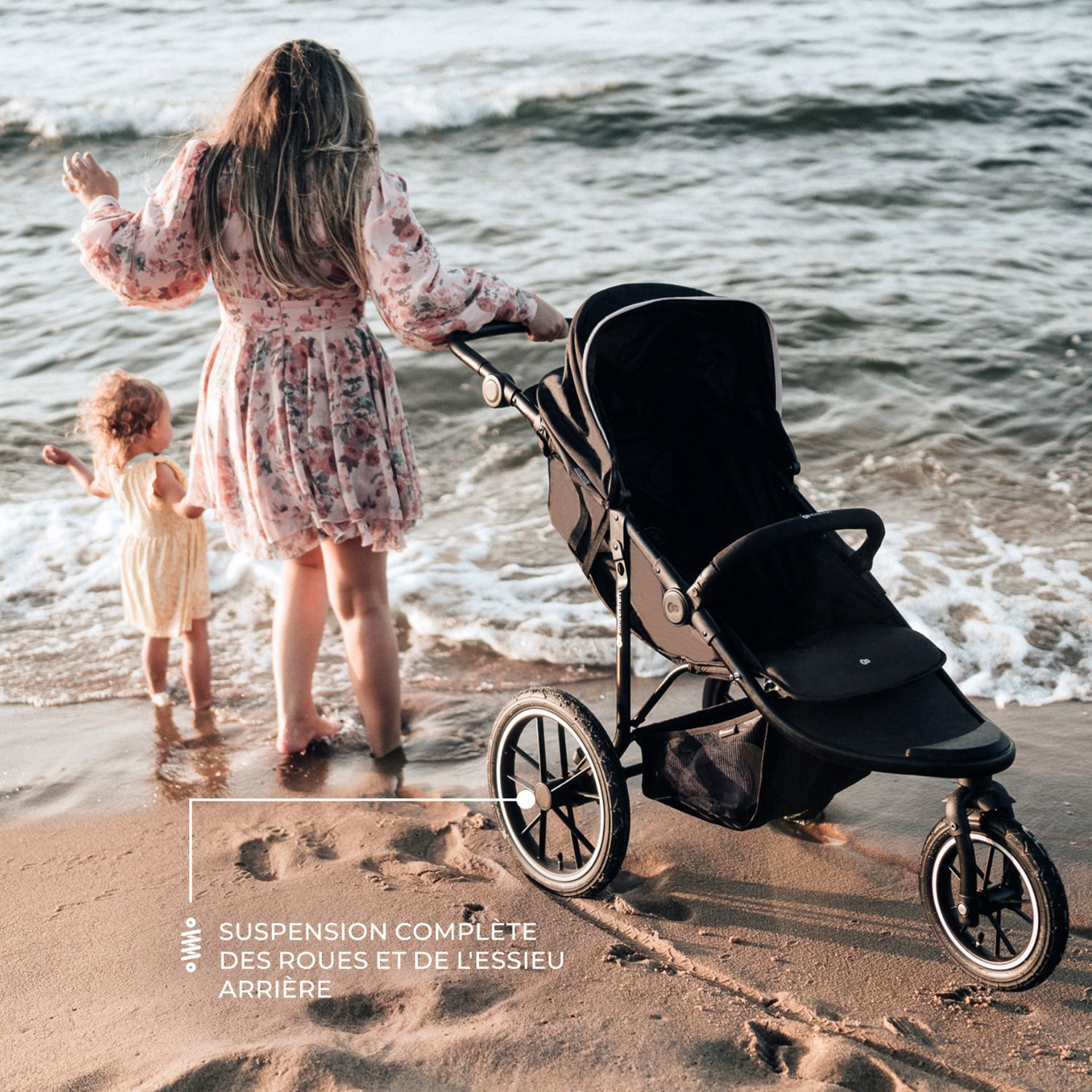 Poussette tout-terrain Helsi 2 Black (Kinderkraft) - Image 5