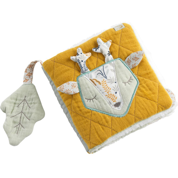 Livre d'éveil en tissu daim Promenons-nous