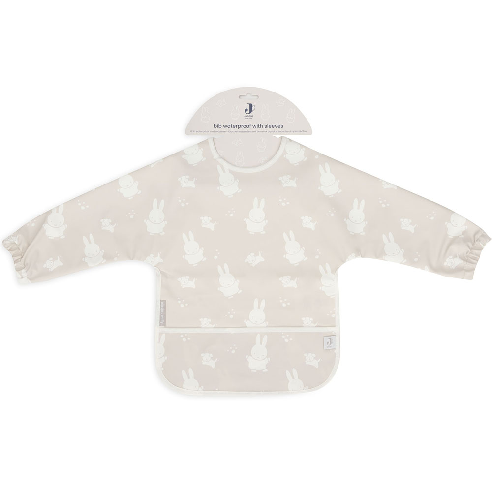 Bavoir à manches imperméable Miffy Snuffy Nougat (Jollein) - Image 5
