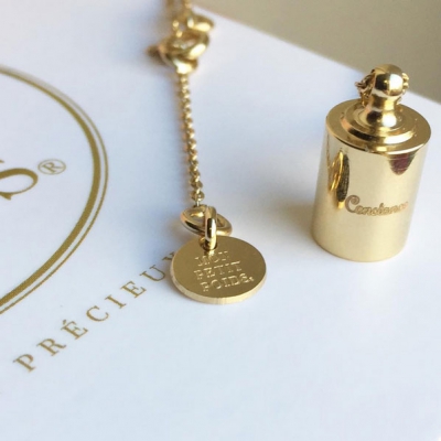 Sautoir personnalisable plaqué or jaune (Mon Petit Poids) - Image 7