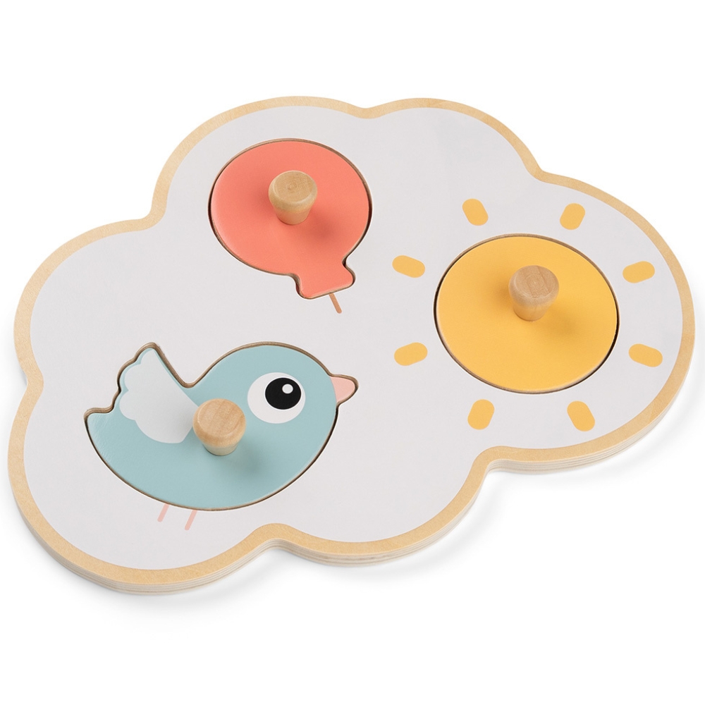 Puzzle premier âge Happy clouds (Done by deer) - Image 1