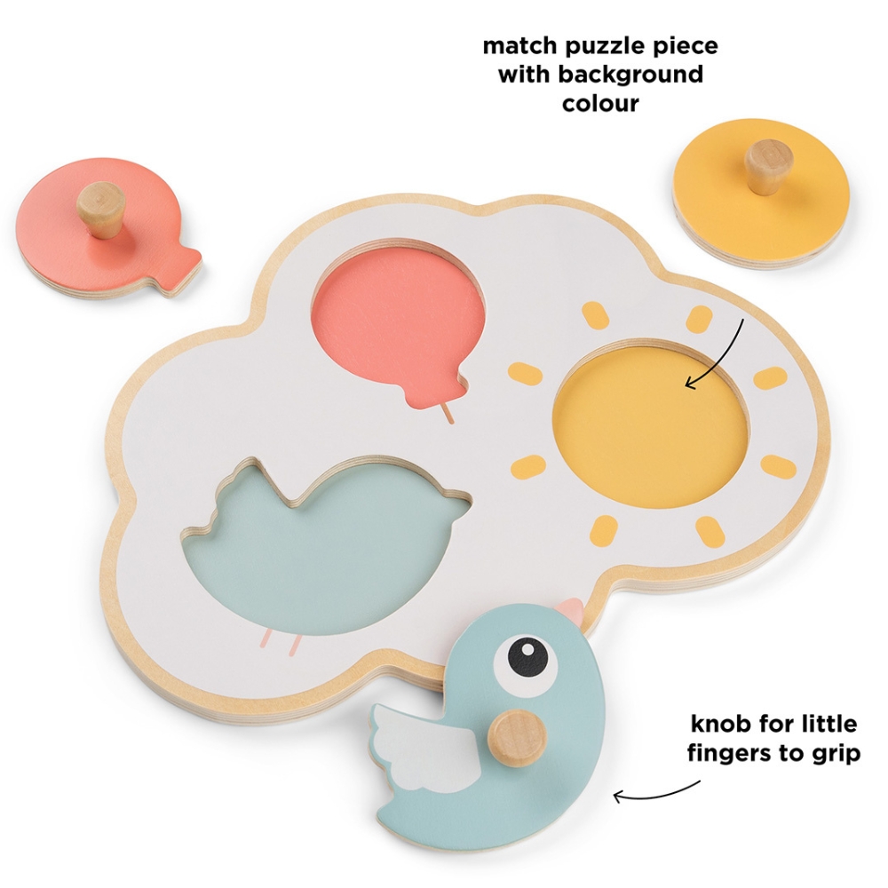 Puzzle premier âge Happy clouds (Done by deer) - Image 5