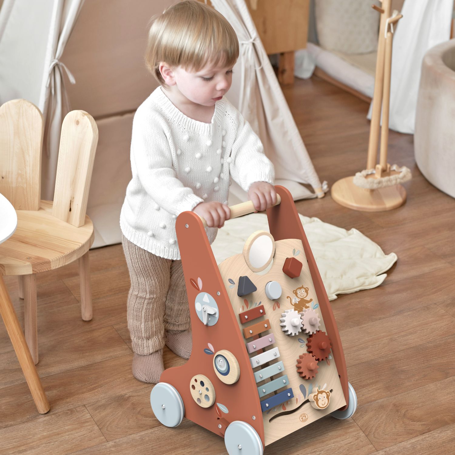 Speedy Monkey - Chariot de marche multi-activités