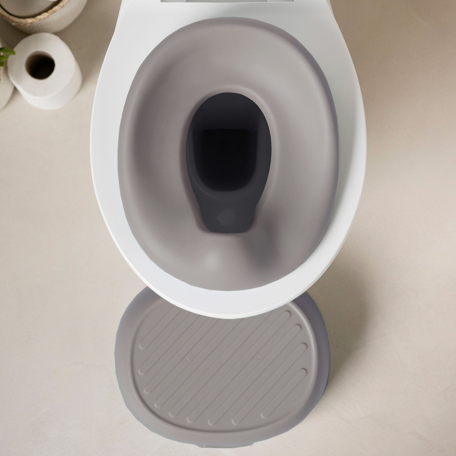 Pot d'apprentissage Potty 3 en 1 Taupe (Nattou) - Image 4