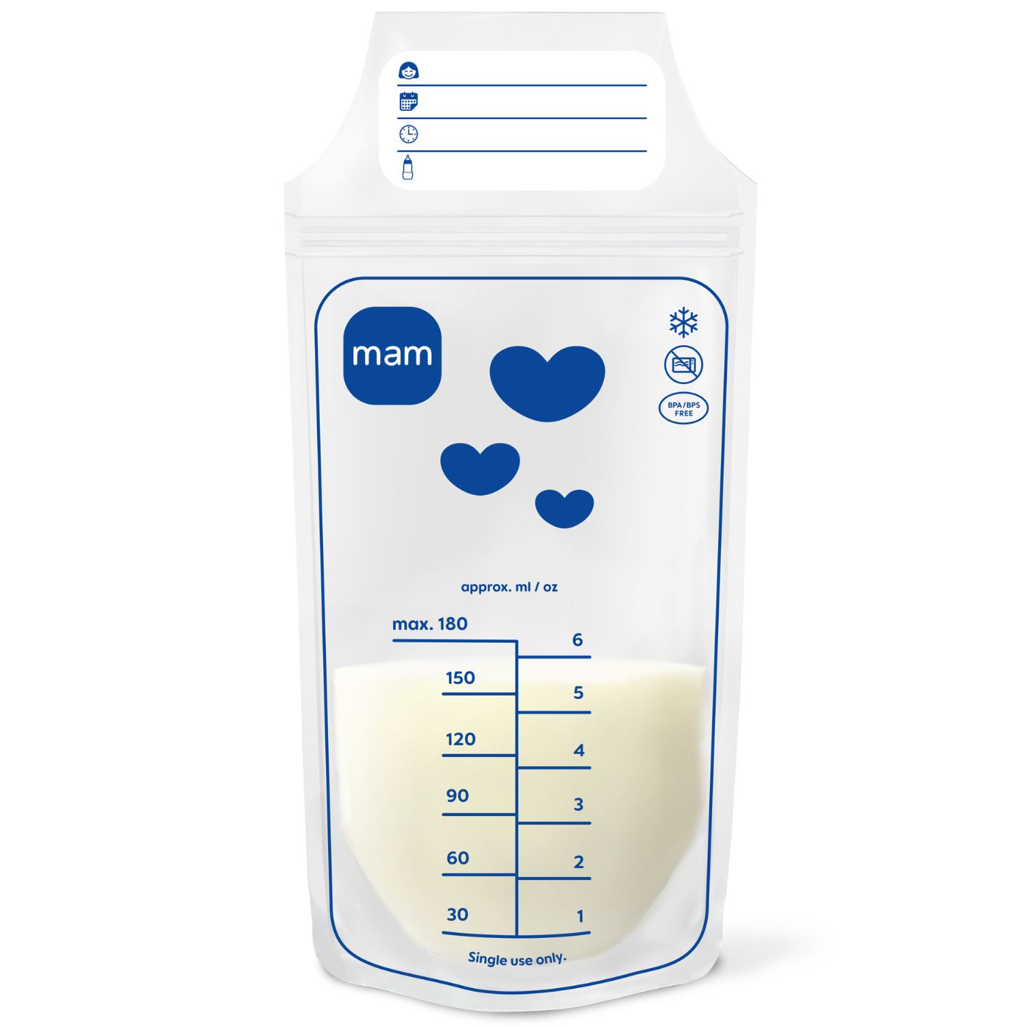 MAM - Lot de 25 sachets de conservation (180 ml)