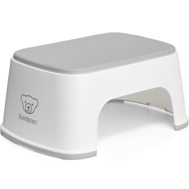 Marche pied Gris et blanc