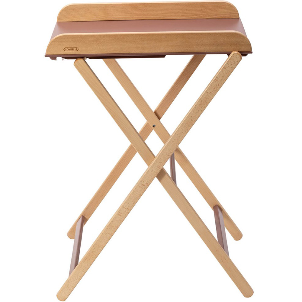 Table à langer pliante Jade bois massif hybride vieux rose (Combelle) - Image 2