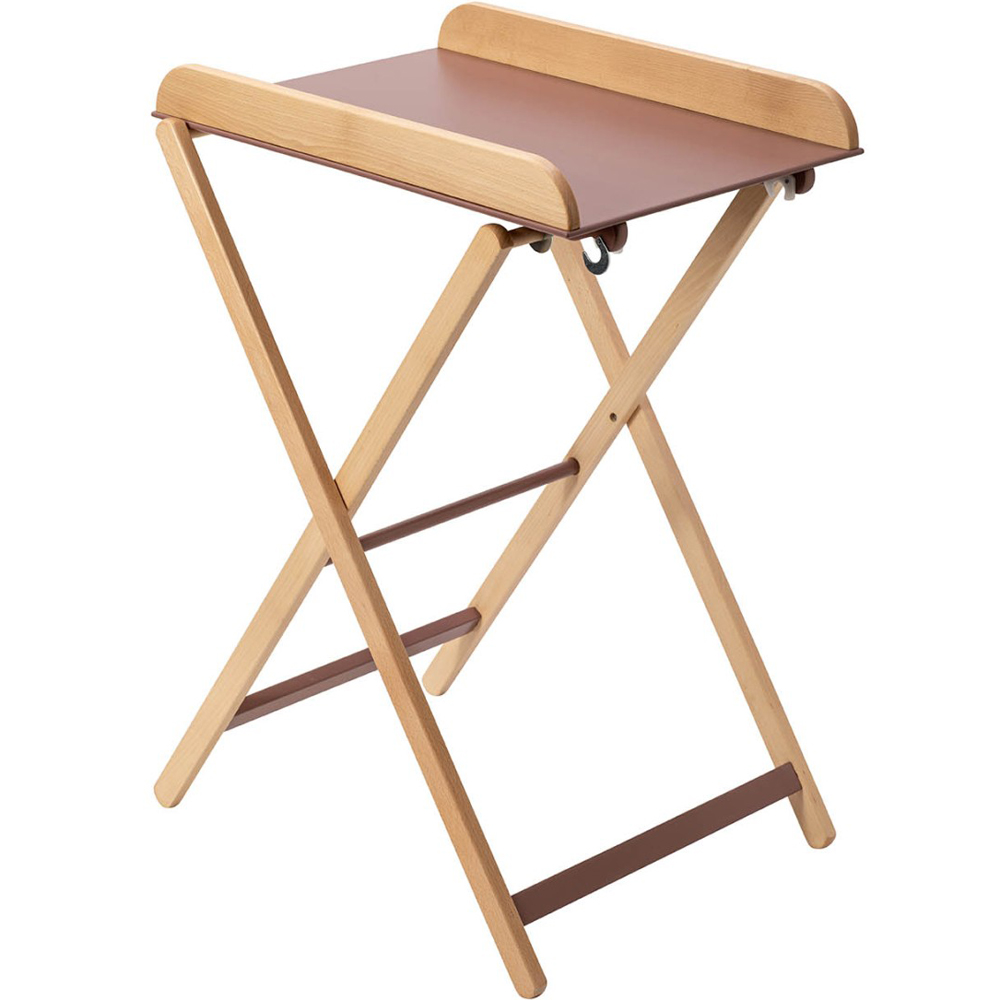 Table à langer pliante Jade bois massif hybride vieux rose (Combelle) - Image 3