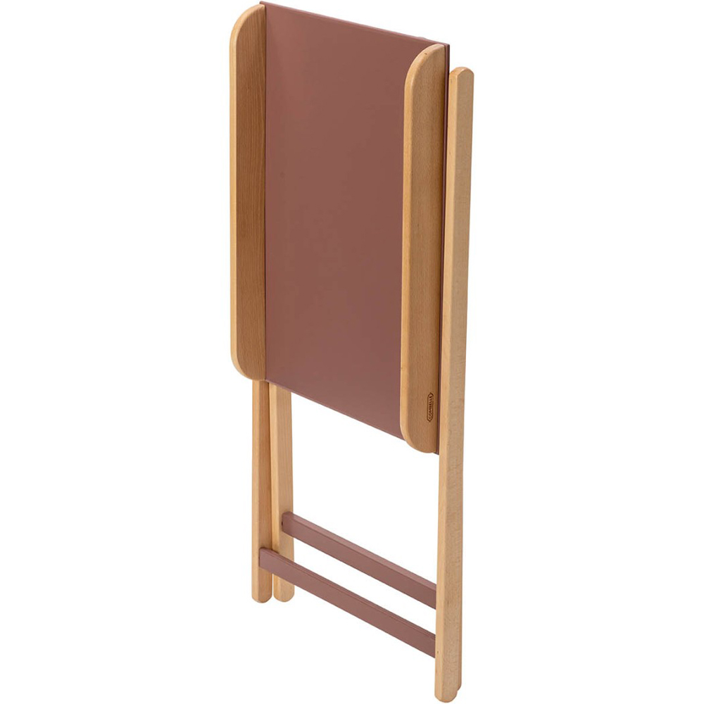Table à langer pliante Jade bois massif hybride vieux rose (Combelle) - Image 4