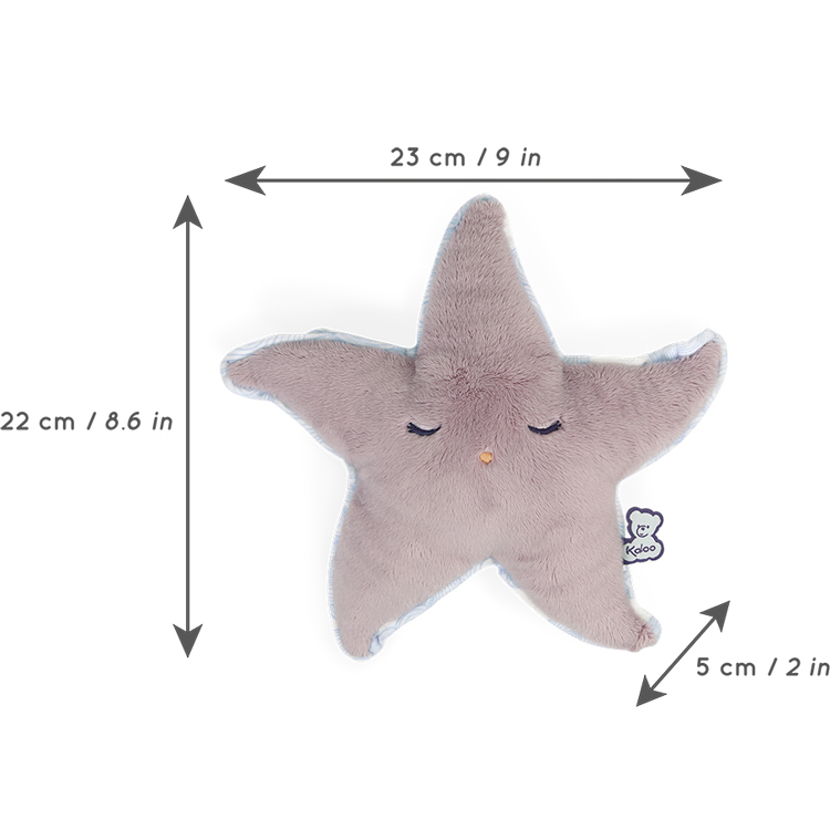 Peluche bouillotte bien-être étoile Petit calme (22 cm) (Kaloo) - Image 5