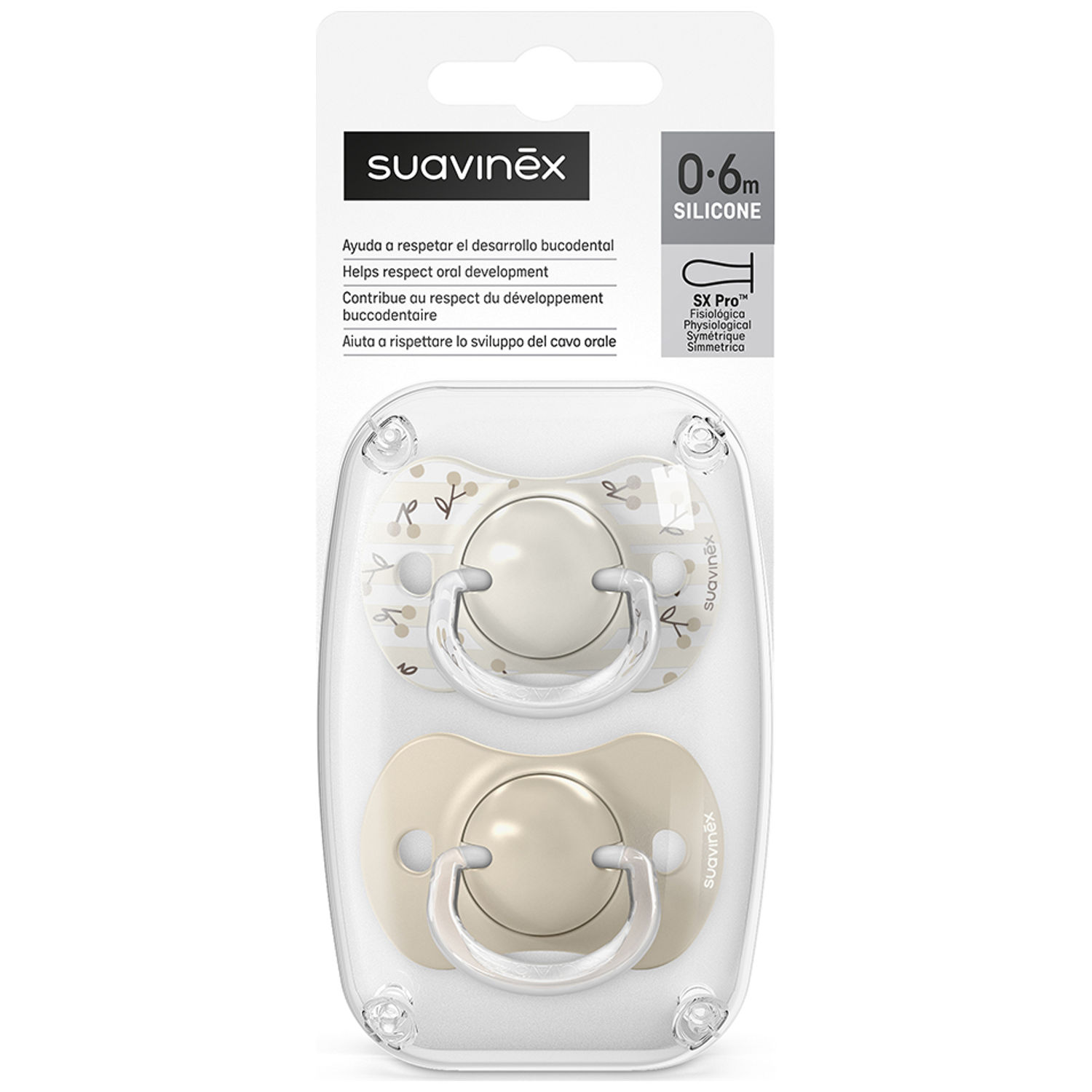 Lot de 2 sucettes symétriques SXPro Birdies Beige (0-6 mois) (Suavinex) - Image 5