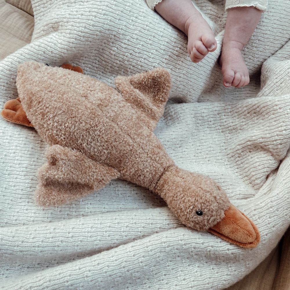 Peluche bruit blanc rechargeable oie Liva marron (FLOW) - Image 3