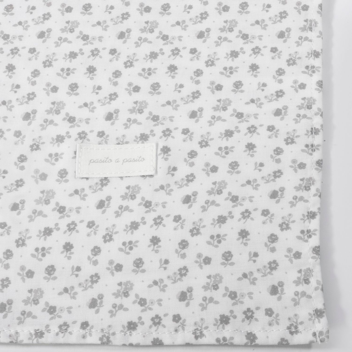 Drap housse pour nacelle et Lange Little Bloom Fleurs Gris (Pasito a pasito) - Image 5