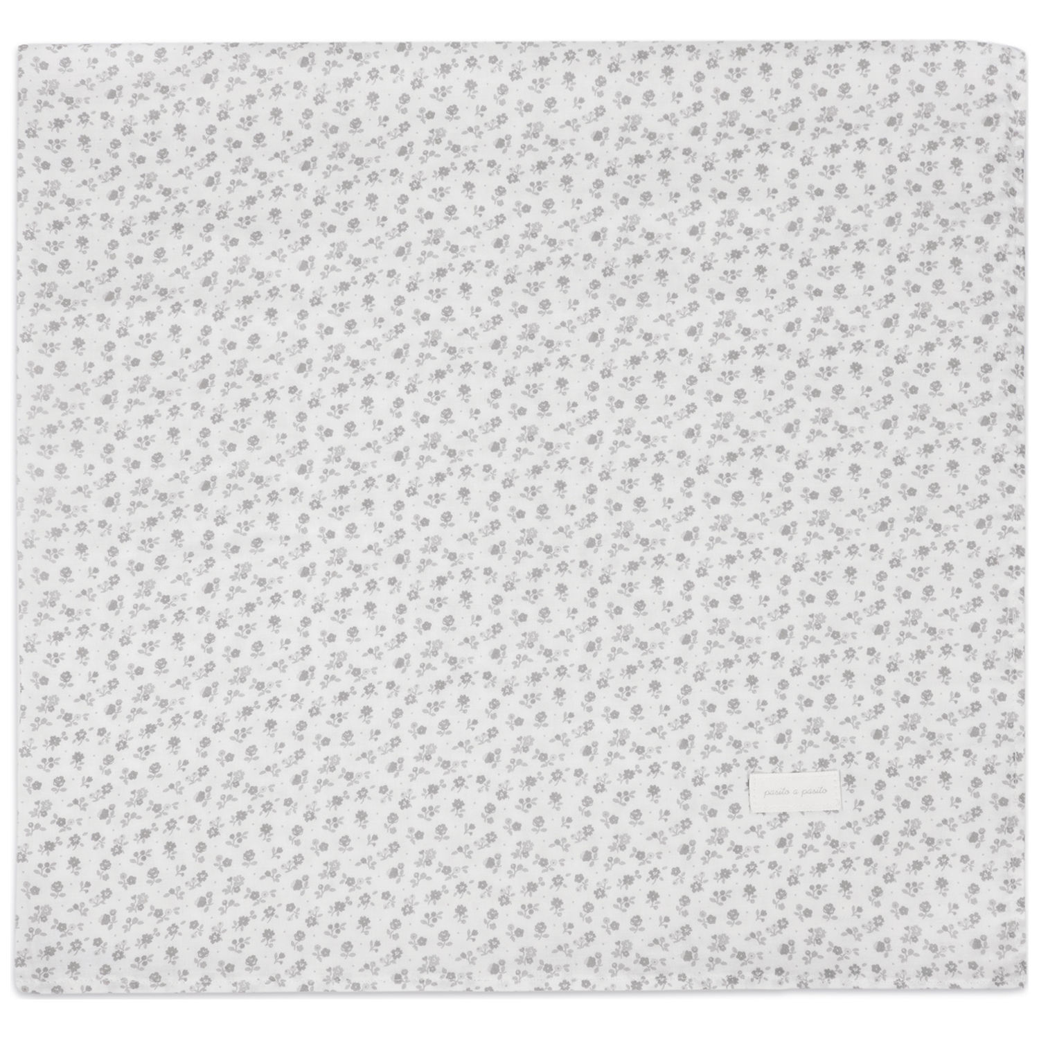 Drap housse pour nacelle et Lange Little Bloom Fleurs Gris (Pasito a pasito) - Image 6