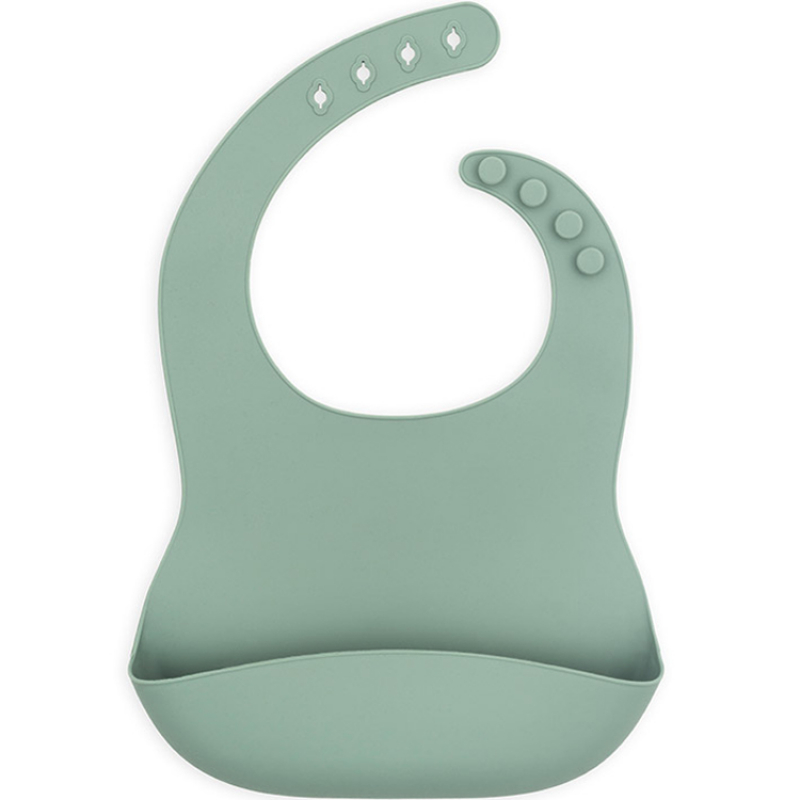 Jollein - Bavoir en silicone Ash green vert