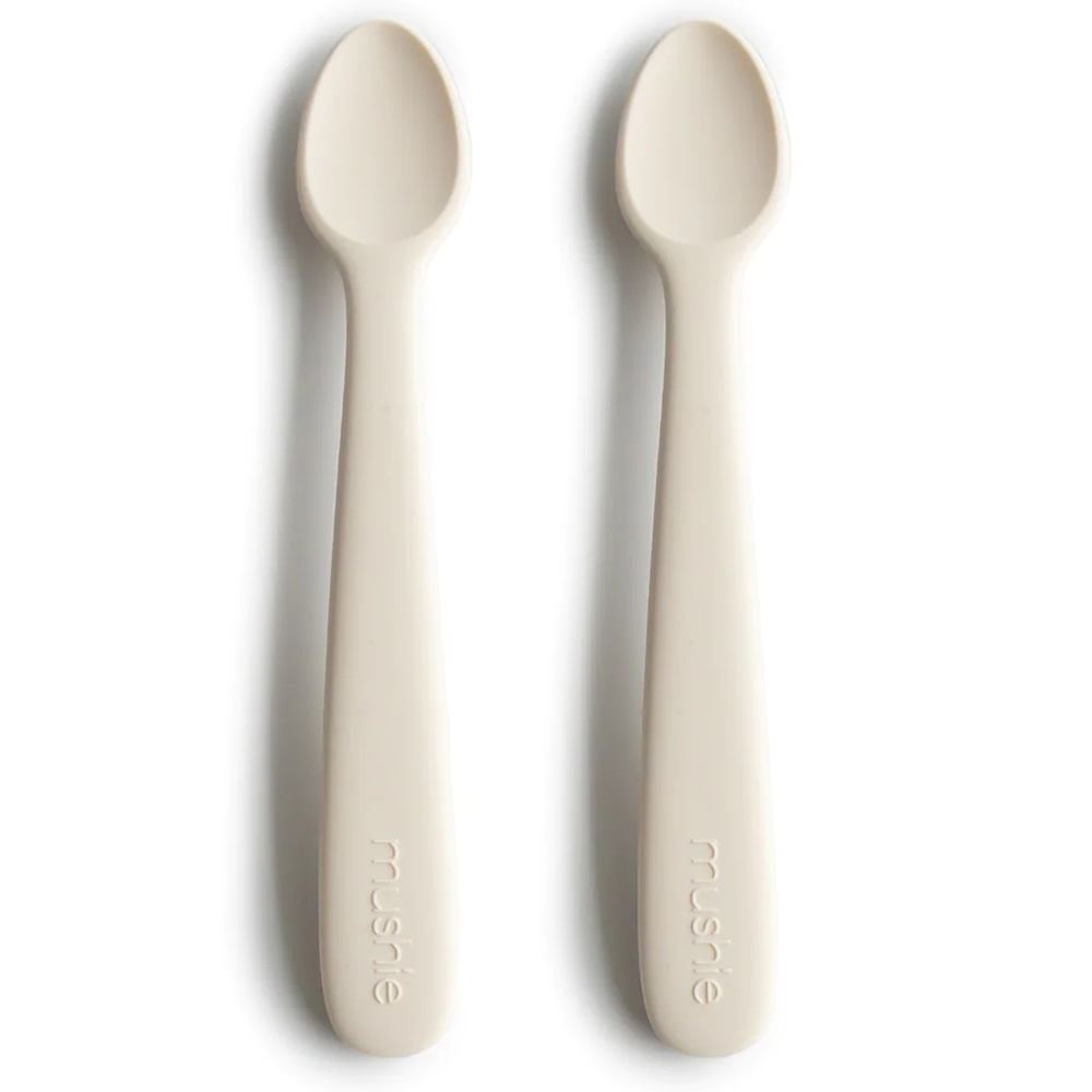 Mushie - Lot de 2 cuillères en silicone Ivoy