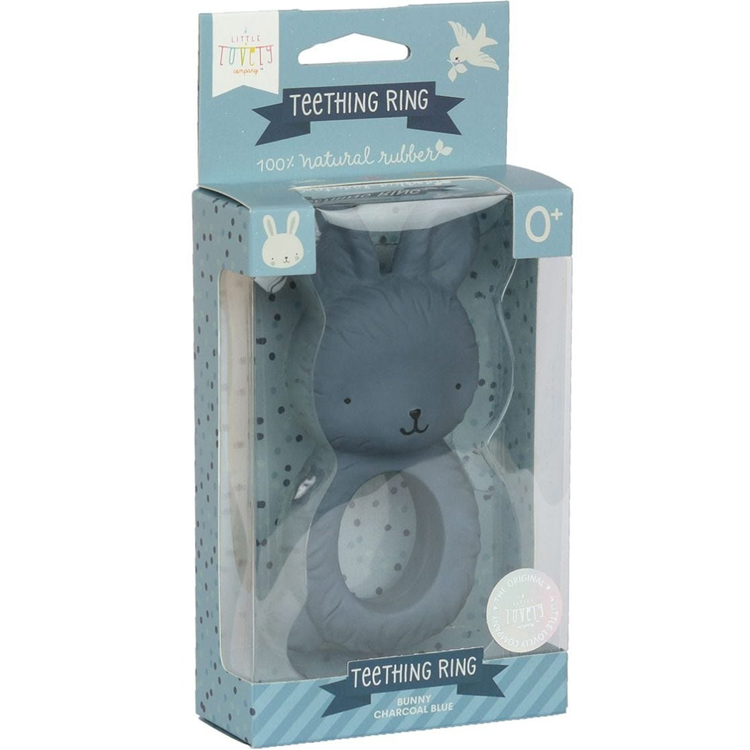 Anneau de dentition Lapin bleu anthracite (A Little Lovely Company) - Image 8