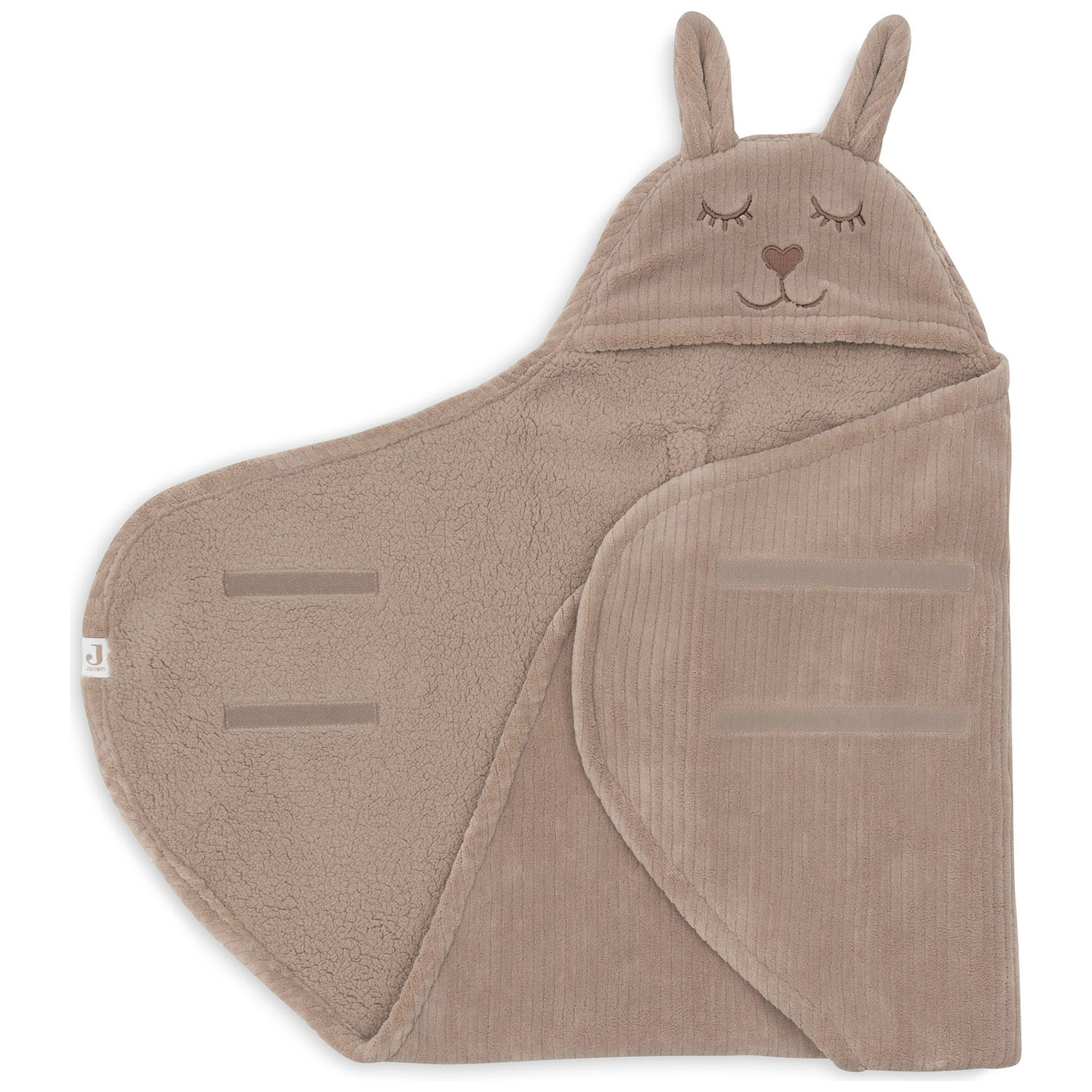 Couverture nomade Bunny Cloudy Rib Milky Coffee (Jollein) - Image 4
