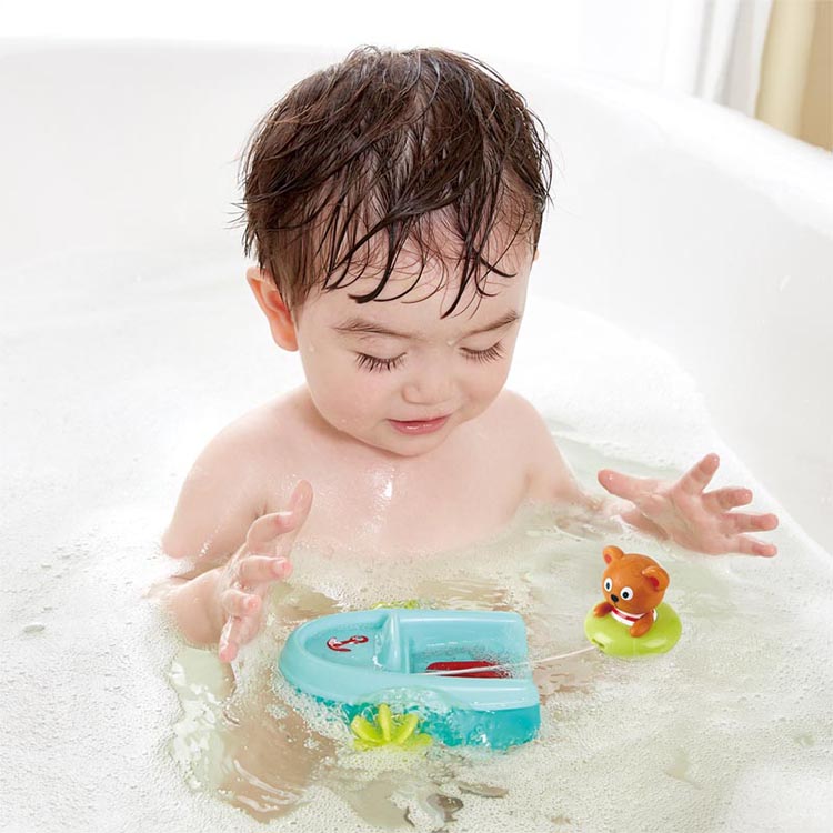 Jouet de bain Teddy et son bateau (Hape) - Image 2