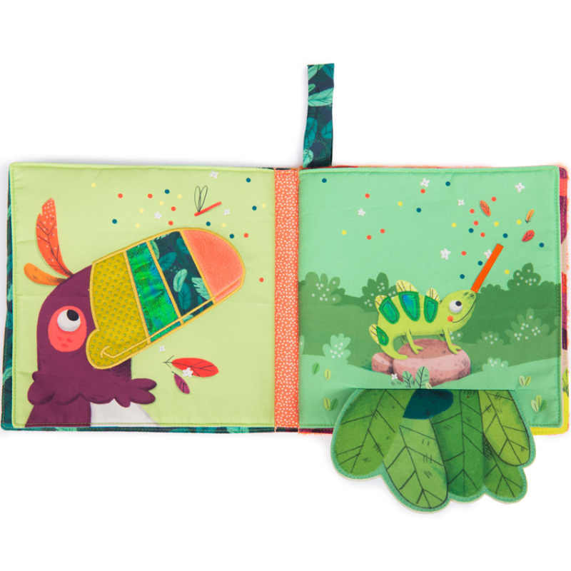 Livre bébé d'activités Dans la Jungle (Moulin Roty) - Image 2