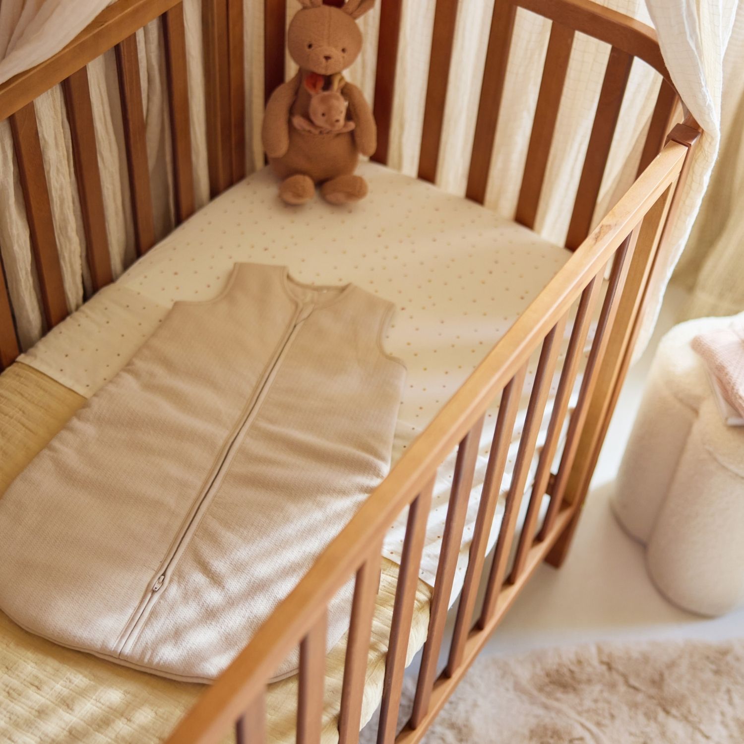 Drap housse en jersey Kangaroots (40 x 80 cm) (Jollein) - Image 2