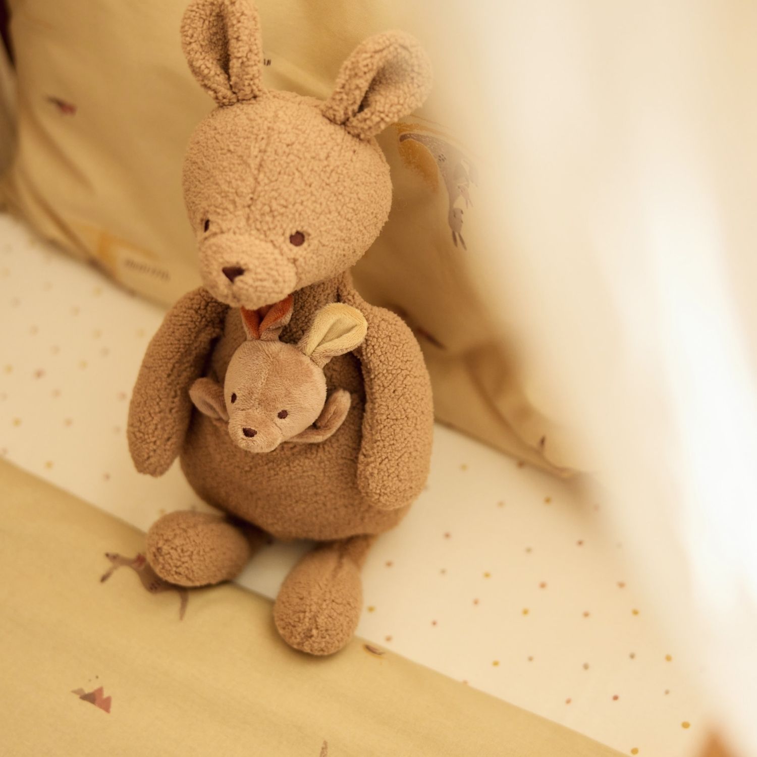 Drap housse en jersey Kangaroots (40 x 80 cm) (Jollein) - Image 3