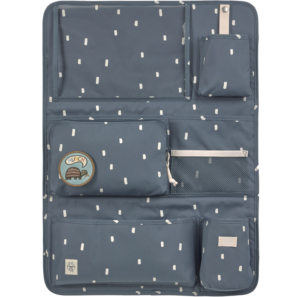 Lassig - Organisateur de voiture Happy Prints bleu nuit