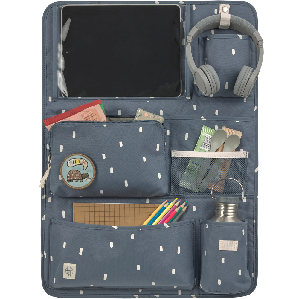 Lassig - Organisateur de voiture Happy Prints bleu nuit