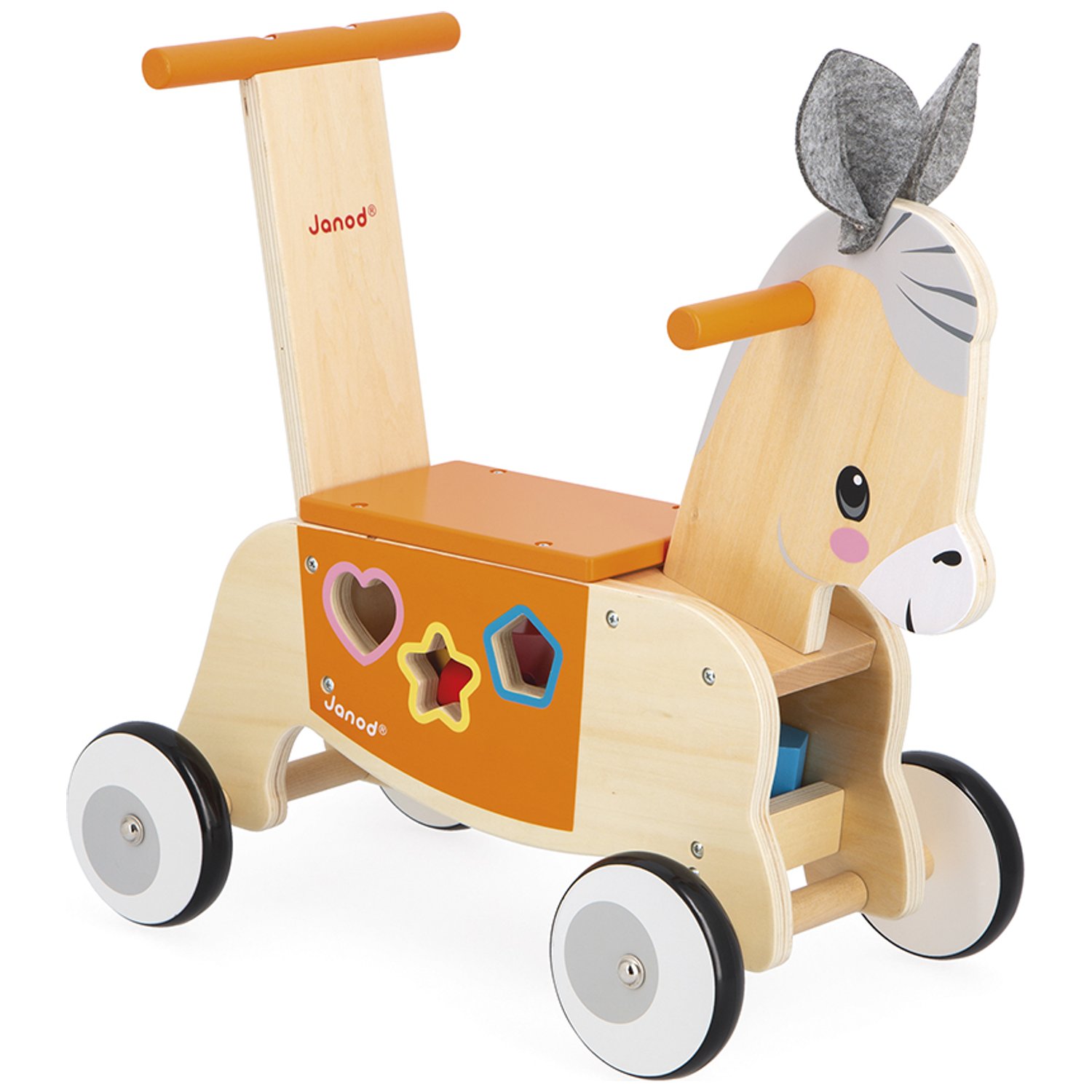 Porteur en bois Âne Ferme