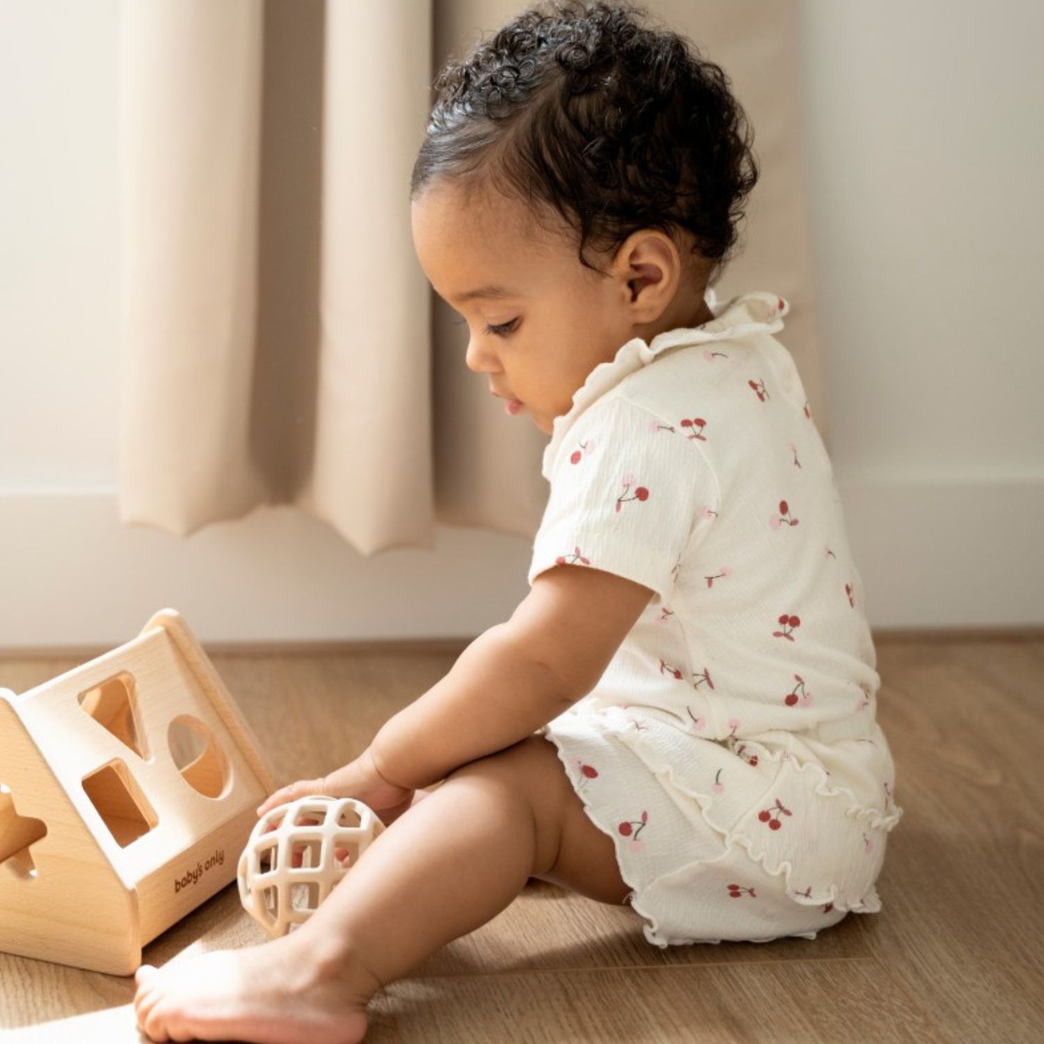 Baby's Only - Lot de 2 balles de préhension Clay-Warm Linen