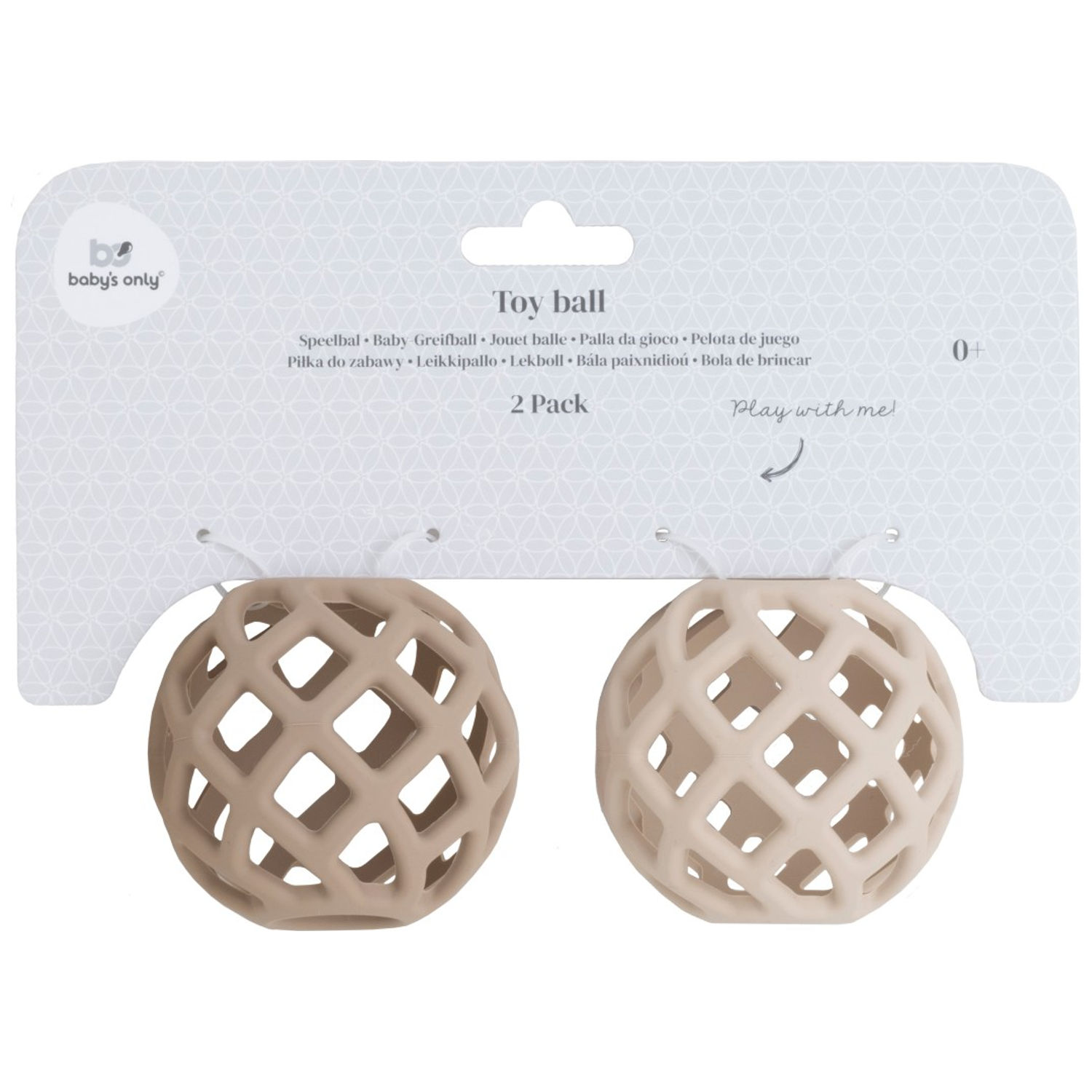 Lot de 2 balles de préhension Clay-Warm Linen (Baby's Only) - Image 5