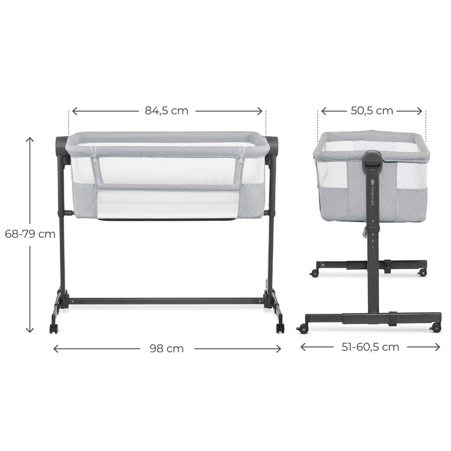 Lit cododo 2 en 1 Nestee Up 2 Light Grey (Kinderkraft) - Image 7